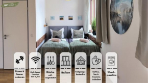 mayhome - das STRANDLOFT schönes Studioapartment mit Balkon, Küche und Tiefgarage - Sauna und Fitness direkt nebenan